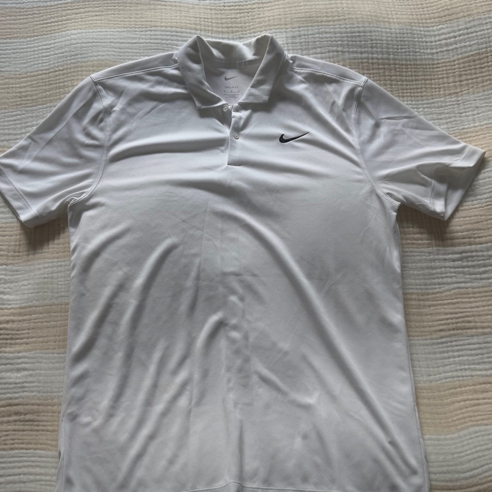 Nike Golf Men’s White Dri-FIT Polo Shirt